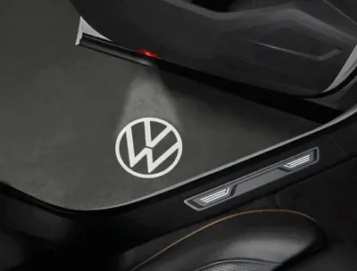 Genuine Volkswagen VW Logo Front Door Led Puddle Light 000-052-120-F • $164.70