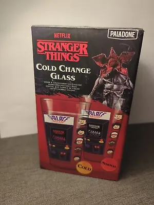 STRANGER THINGS COLD COLOUR CHANGE GLASS ARCADE  Gift SET • £4.20