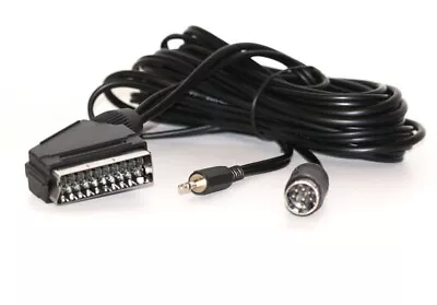 Sinclair ZX Spectrum 128 / +2 To SCART TV / Monitor Lead / Cable + Audio Jack • £17.50