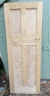 £89.99 • Buy Reclaimed Victorian Old Internal 4 Panel Cupboard Solid Pine Wooden Door *******