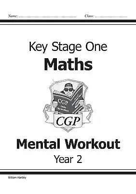 KS1 Mental Maths Workout - Year 2 (CGP Year 2 Maths) Hartley William Good Boo • £2.69