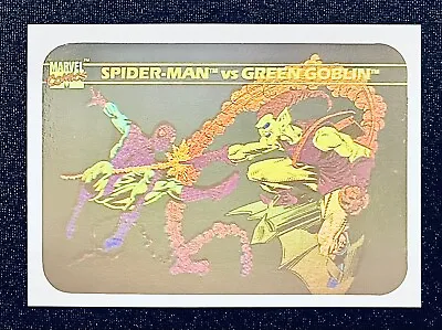 SPIDER-MAN VS. GREEN GOBLIN HOLOGRAM #MH5 1990 Impel Marvel Universe • $15