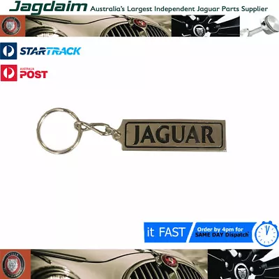 New Jaguar Keyring Key Ring Plaque Chrome • $10.95