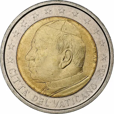 [#1284572] Vatican Jean-Paul II 2 Euro 2002 Rome Bi-Metallic MS KM:348 • $289.63