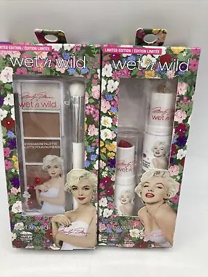 BINB Wet N Wild Unreleased Marilyn Monroe Lipstick & GLITTER Balm Eyeshadow Set • $60