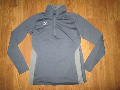 Womens MIZUNO VOLLEYBALL Athletic Quarter Zip Shirt Sz M Md Med • $8.99