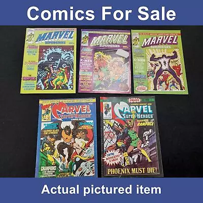 Marvel Super-Heroes Comic Bundle #369 370 371 374 393 - UK 1979 (LOT#11879) • £14.99