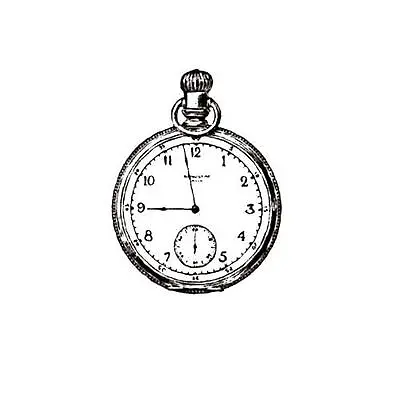 Pocket Watch Unmounted Rubber Stamp Vintage Steampunk Collage Element  #15 • $6.93