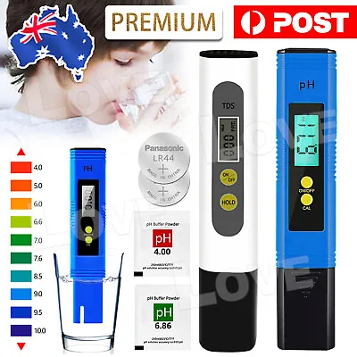 PH Meter Tester Pen Digital Kit Aquarium Water Monitor Pool Portable Hydroponics • $6.95