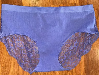 Victorias Secret Sexy Hiphugger Panties Seamless Stretch Lace Detail Myth Purple • $10.34