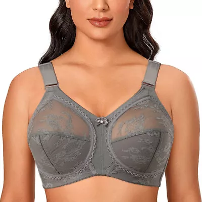 Women Minimizer Bra Unlined Wireless Full Figure Support PLUS SIZE 34-50 CDEFGHI • $14.67