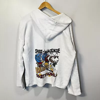 Vtg 90s Mexican Baja Hoodie Pullover Poncho Corona Beer Spuds Mackenzie Drug Rug • $44.99