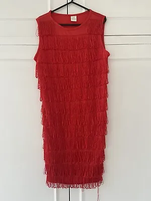 Red Flapper Charleston Dress • £10