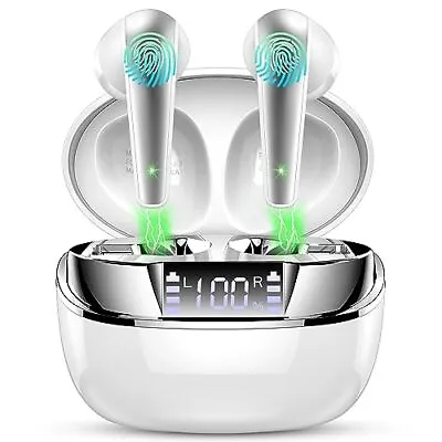 Wireless Earbuds Bluetooth 5.3 Headphones In Ear Wireless Headphones With ENC 2 • £12.23