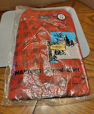 Haband Flannel Shirt Xl Red Pland Long Sleeve Sealed • $22.50