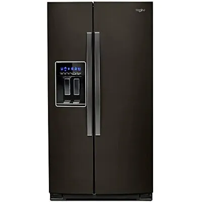 Whirlpool WRS588FIHV 28 Cu. Ft. Black Stainless Side-by-Side Refrigerator 2 • $449.25
