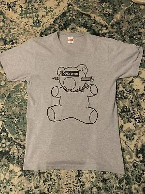 SS15 Supreme X Undercover Teddy Bear Tee Size M Gray T-shirt • $149.97