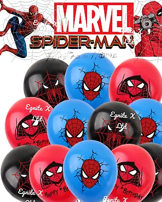 MARVEL SPIDERMAN Superhero Birthday Party Balloons Children Kids Decorations • £3.49