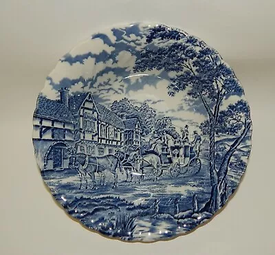 Myott Staffordshire Blue Royal Mail Ironstone China 8.25  Serving Bowl  • $27.99