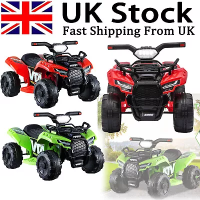 6V Kids Electric Ride On Car ATV Toy Quad Bike W/ Headlights Music For Children • £67.99