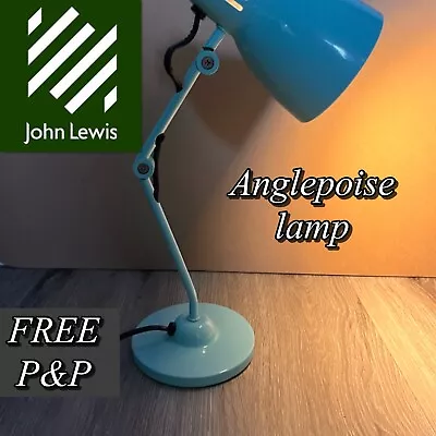 £15 • Buy John Lewis Anglepoise Desk Lamp Duck Egg Blue. FREE P&P