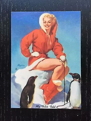 Elvgren PINUP Girl Card -  My Tales Told  - Brown & Bigelow • $5.95