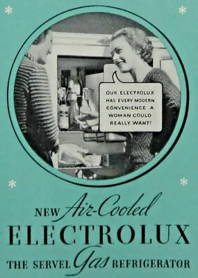 Vintage Electrolux Refrigerator Sales Brochure Catalog Model EE-50 Specs 1934 • $24.60
