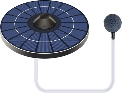 £19.68 • Buy Andoer Solar Pond Aerator Oxygen Pump With Air Hose And Bubble Stone Floating