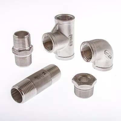 Stainless Steel Pipe Fittings  :  Marine Grade 316  :  BSP Threaded • £3.37