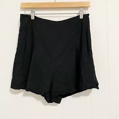 Vince Linen Blend Pleated Lightweight Casual Flowy Shorts Size 6 Minimalist • $29.95