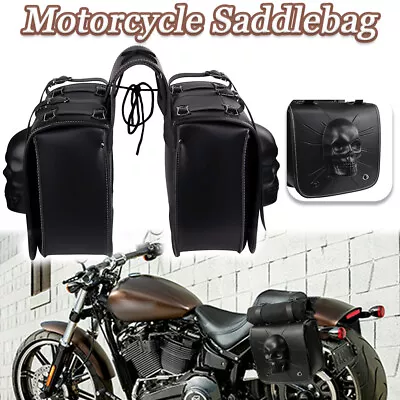 Motorcycle Bag Tool Side Bag Fit For Yamaha Virago XV400 XV535 • $49.88