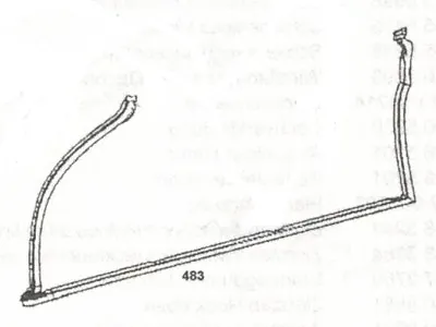 Mercedes W111 220SE 250SE 280SE Coupe And Cabriolet New Door Seal RIGHT Side • $186