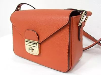 LONGCHAMP Orange Le Pliage Eritage Shoulder Bag Pochette Leather • $286