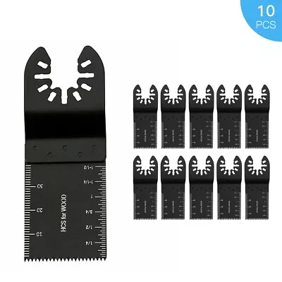 10PCS Oscillating Multi Tool Saw Blade Set Carbide Blade Metal Wood For Makita • £6.99