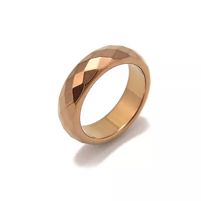 Copper Hematite Band Ring Basic Ring For Men And Women Faceted Ring Sold 1 Piece • $4.49