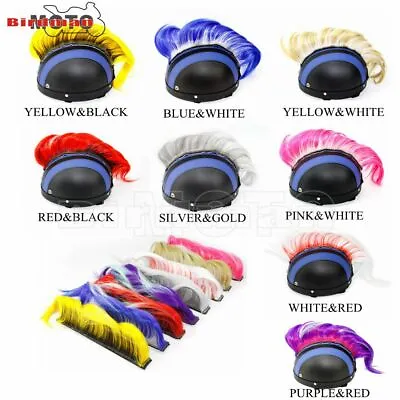 Helmet Mohawk Hair Paintball For Motorcycle Skateboard Snowboard Helmet 8 Colors • $15.41