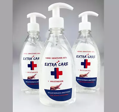 5 X Hand Sanitiser 500ML Pump Antibacterial Sanitizer Gel 70% Alcohol • £4.75