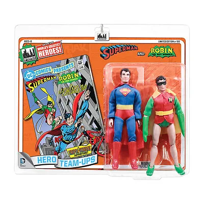 DC Comics Retro Style 8 Inch Retro Figure Two-Pack: Superman & Robin • $49.98