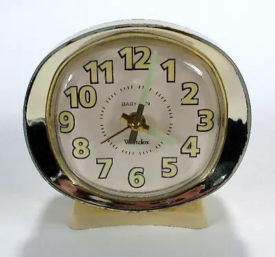 Vintage Westclox Big Ben Windup Alarm Clock Gold Trim Beige Plastic & Metal Case • $24.99
