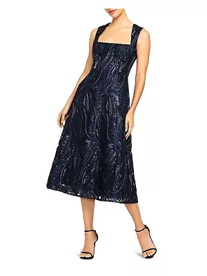 AIDAN MATTOX Womens Sleeveless Midi Evening Fit + Flare Dress • $50.99