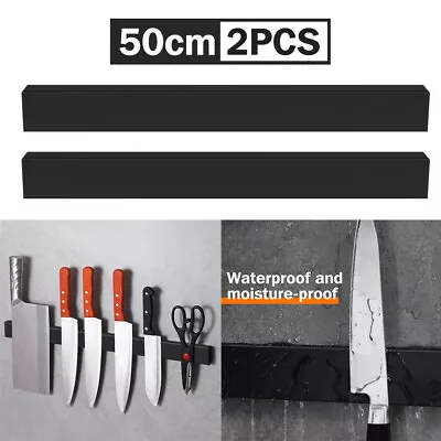 1/2PCS Stainless Steel Magnetic Knife Rack Holder Shelf Magnet Kitchen 50CM • $20.89