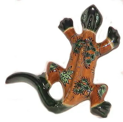 $34 • Buy Wall Hanging Gecko Hand-Made Mexican Talavera Garden Desert Ceramic Lizard