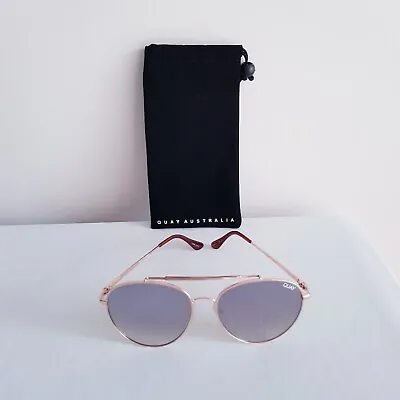 $45 • Buy Authentic - Quay - Women's - Rose-gold Metal - Sunglasses - Mod:  Lickety Split 
