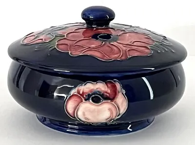 £189.95 • Buy Walter Moorcroft C1975-1980 Redrawn Design  'Anemone' Lidded Bowl