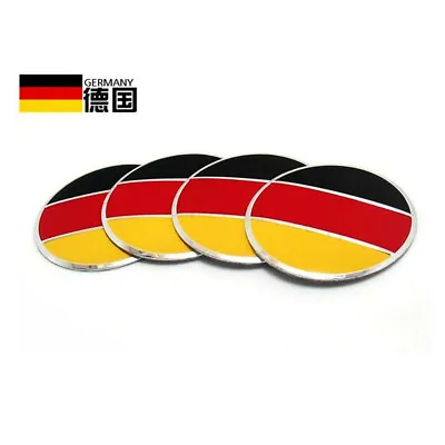 $8.88 • Buy 4Pcs German Flag Logo Auto Wheel Center Hub Caps Sticker Emblems For CC POLO GOL