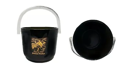 $103.99 • Buy Johnnie Walker 1820  Special Blend Black Glass Ice Bucket Ltd Ed' Japan 13x11cm 