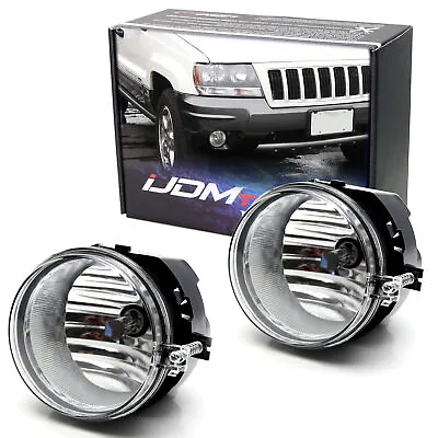 (2) OE-Spec Clear Lens Fog Light Assemblies W/Bulbs Fit 2004 Jeep Grand Cherokee • $38.69