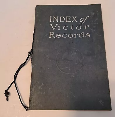 Vintage Index Of Victor Records Blue Booklet - No Writing • $15