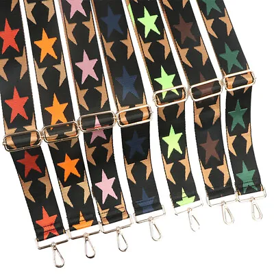 £4.43 • Buy DIY Wide Star Print Shoulder Strap Adjustable Replacement Guitar Style Bag Belt