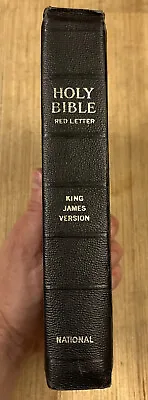 Holy Bible King James Version National Bible Sears Roebuck Crystalyte 1958 • $18